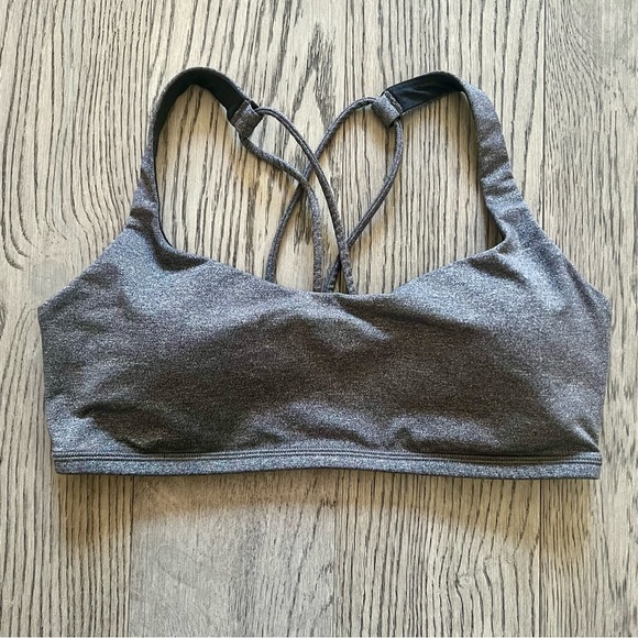 Lululemon Free To Be Bra Heathered Black 8 - Picture 4 of 8